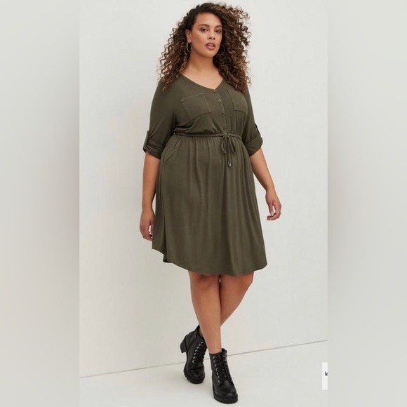 Torrid Super Soft Shirt Knit Dress - Picture 1 of 5